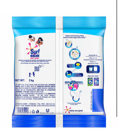 Surf Excel Easy, Wash Detergent Powder, 3 Kg