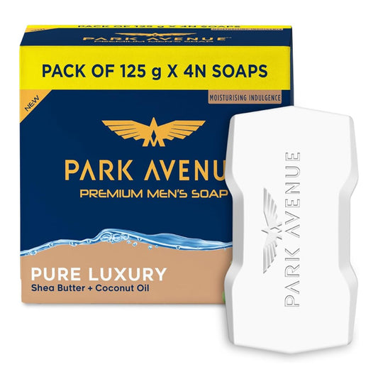Park Avenue Premium Men's Soap (125gm Each) Pure Luxury Buy 3 Get 1 Free