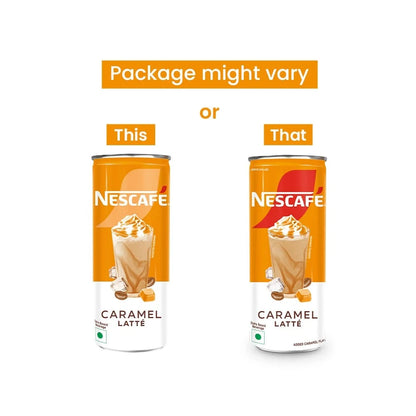 Nescafe Cafe Style Cold Coffee, Caramel-Latte