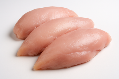 give a photo of chicken without a skin realistic