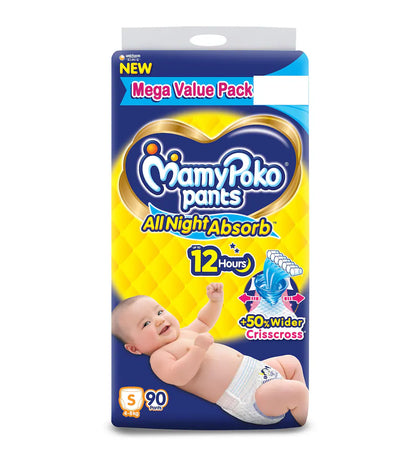 MamyPoko Pants All Night Absorb, Baby Diapers