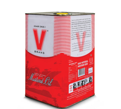 V Brand Mustard Oil (15kg)