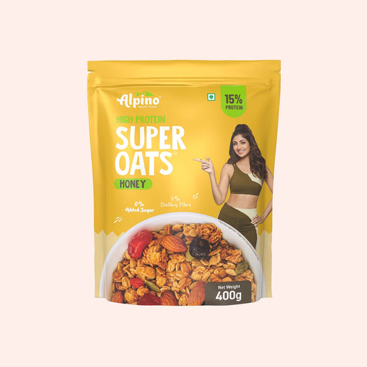 ALPINO High Protein Super Rolled Oats Honey (400g)