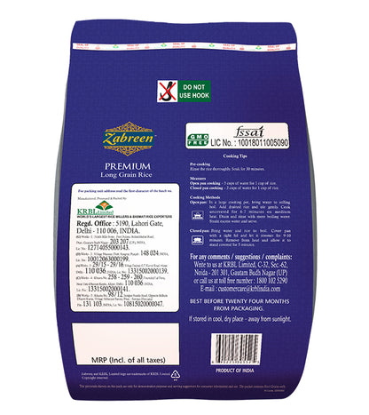 Zabreen Premium Long Grain Rice (30kg)