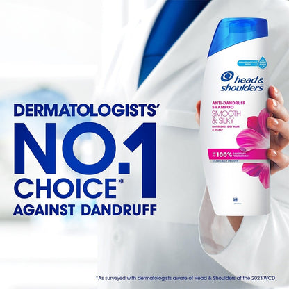 Head & shoulders anti dandruff smooth & silky shampoo (180ml)