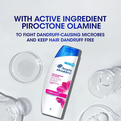 Head & shoulders anti dandruff smooth & silky shampoo (180ml)