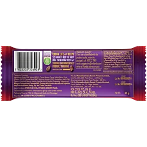 Cadbury Dairy Milk Silk Fruit & Nut Chocolate Bar, 51 g