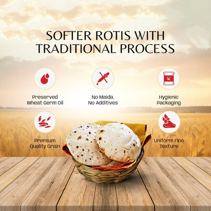 P Mark Whole Wheat Chakki Atta (10kg)