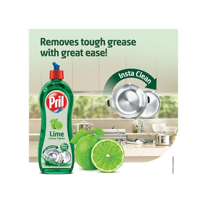 Pril Lime Grease Fighter Dishwash Gel (425ml)