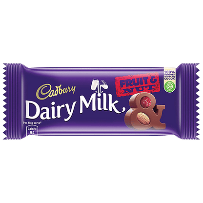Cadbury Dairy Milk Fruit & Nut Chocolate Bar, 36 G