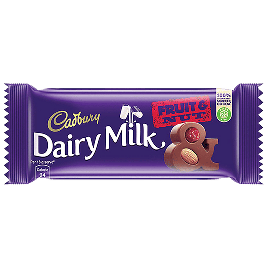 Cadbury Dairy Milk Fruit & Nut Chocolate Bar, 36 G