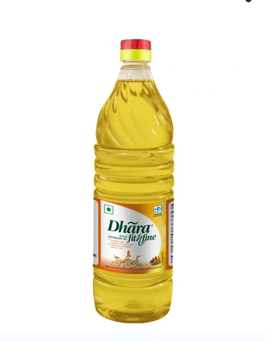 Dhara refined soyabean oil (1 L)