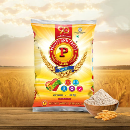 P Mark Whole Wheat Chakki Atta (10kg)