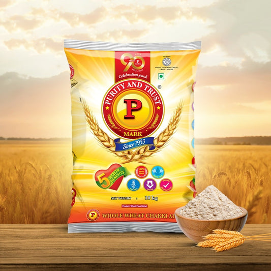 P Mark Whole Wheat Chakki Atta (10kg)
